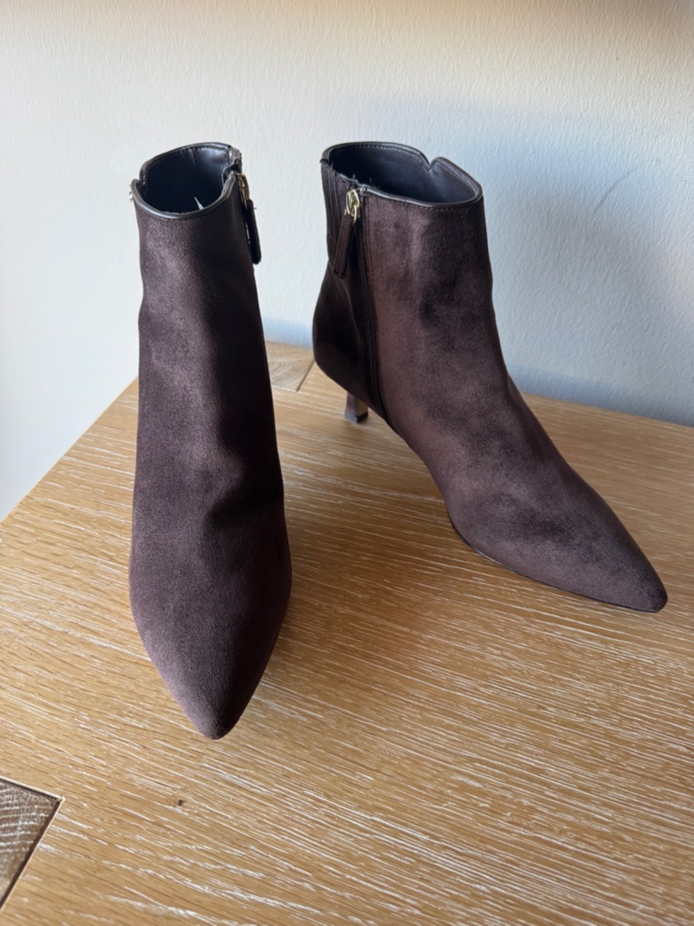 NWOB! J. CREW FACTORY Women’s Sueded Pointy-Toe Boots Rustic Brown Size 10 - Picture 3 of 13